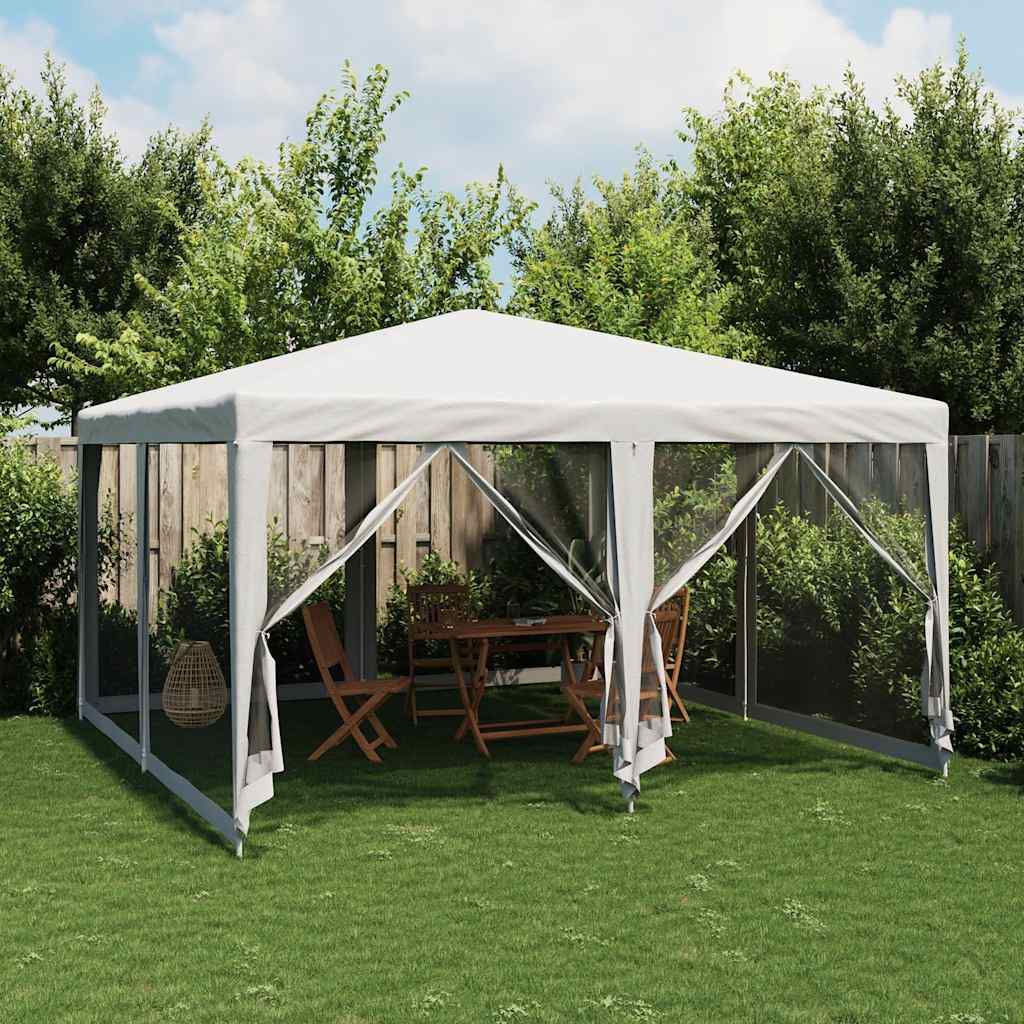 Party Tent With 10 Mesh Sidewalls Hdpe