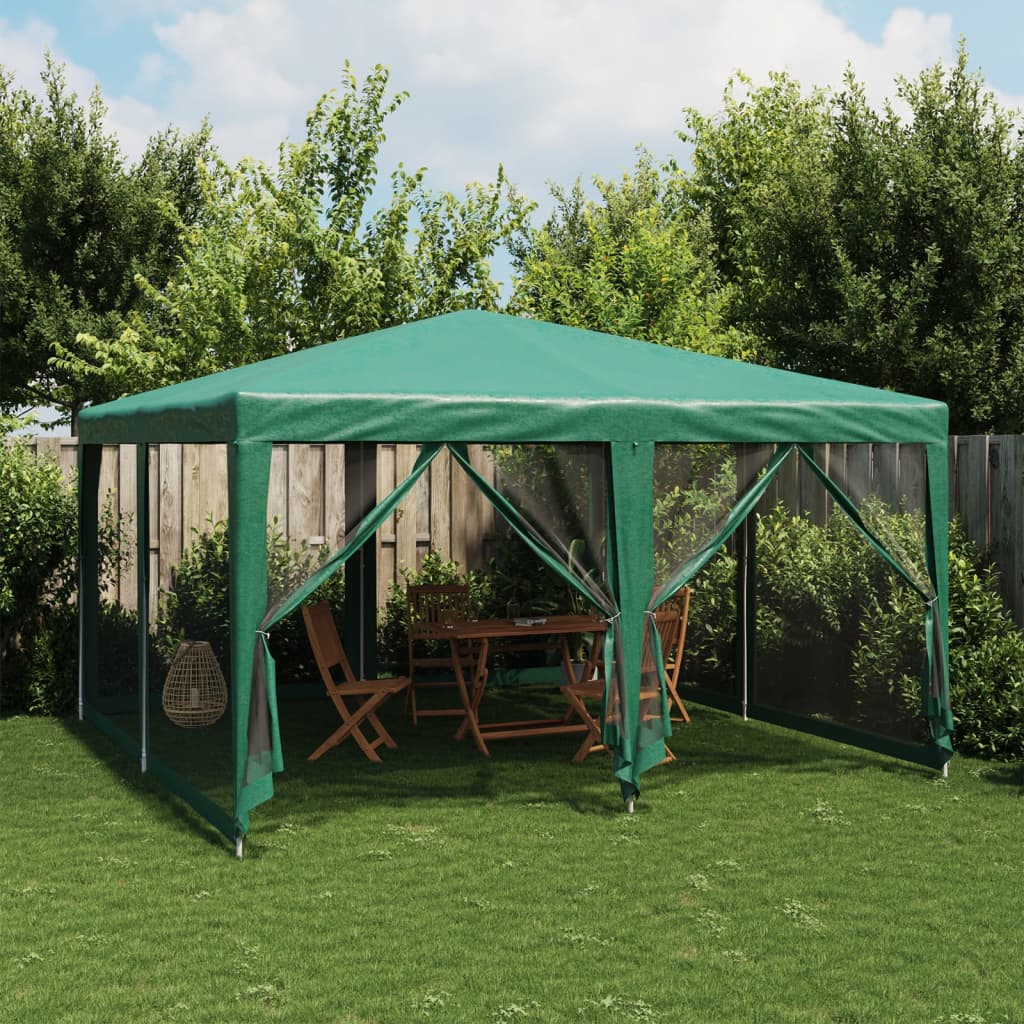 Party Tent With 10 Mesh Sidewalls Hdpe