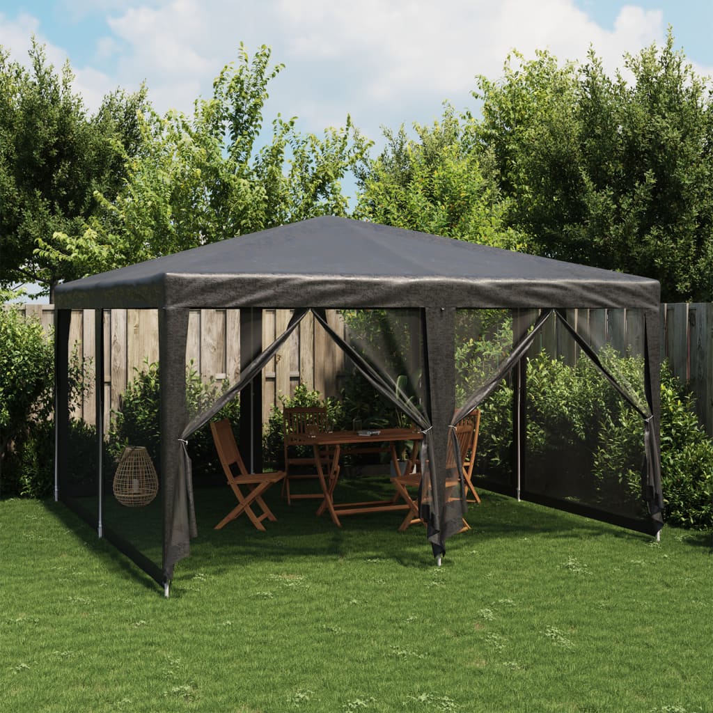 Party Tent With 10 Mesh Sidewalls Hdpe