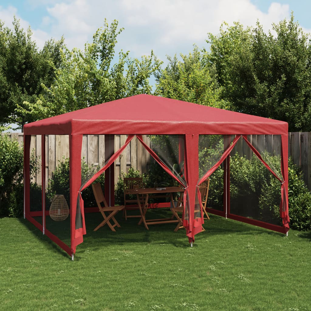 Party Tent With 10 Mesh Sidewalls Hdpe