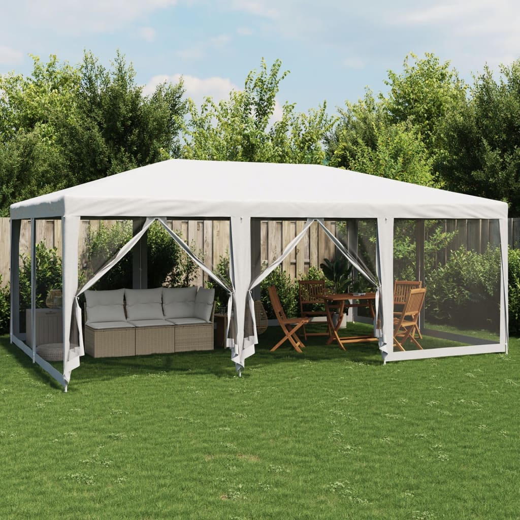Party Tent With 10 Mesh Sidewalls Hdpe