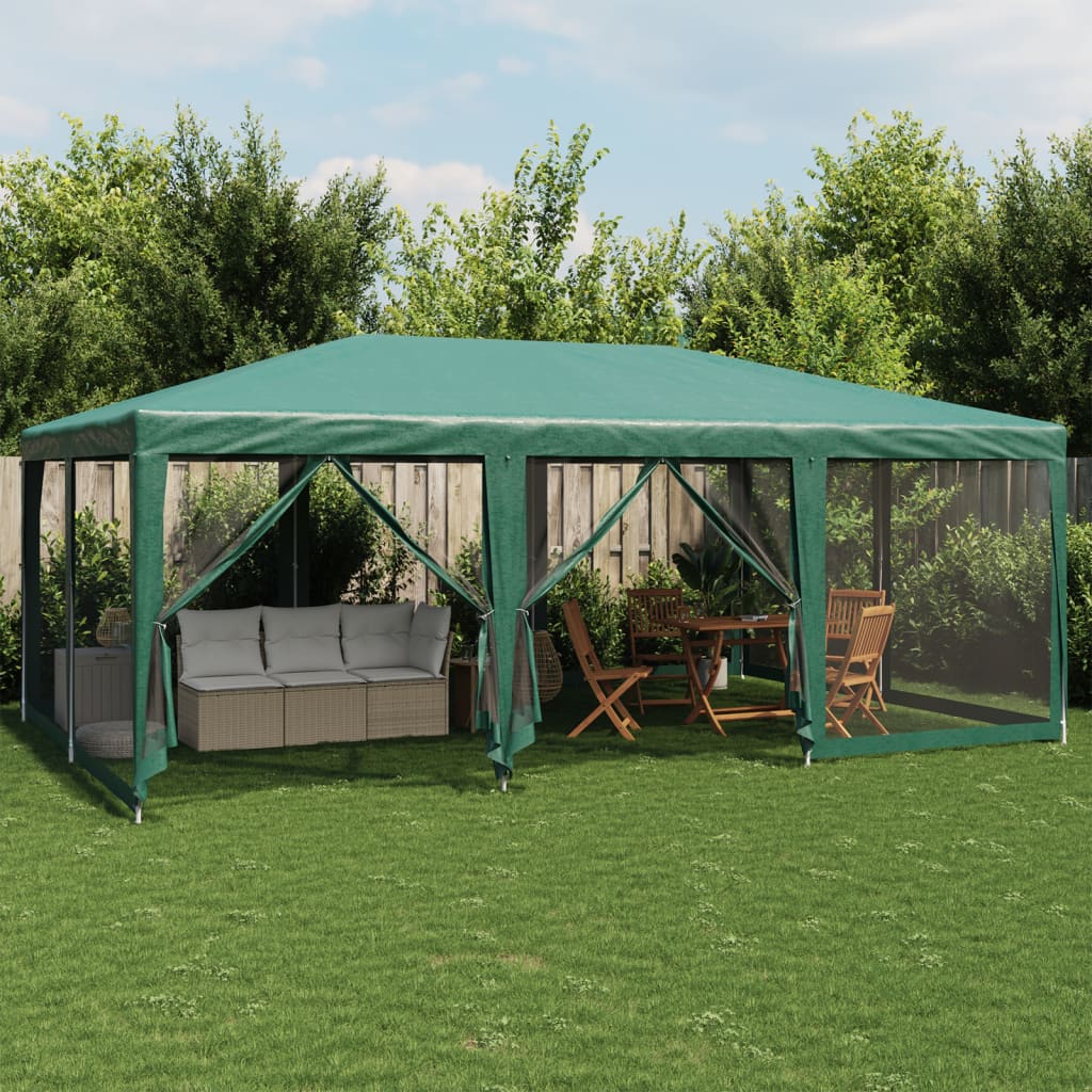 Party Tent With 10 Mesh Sidewalls Hdpe
