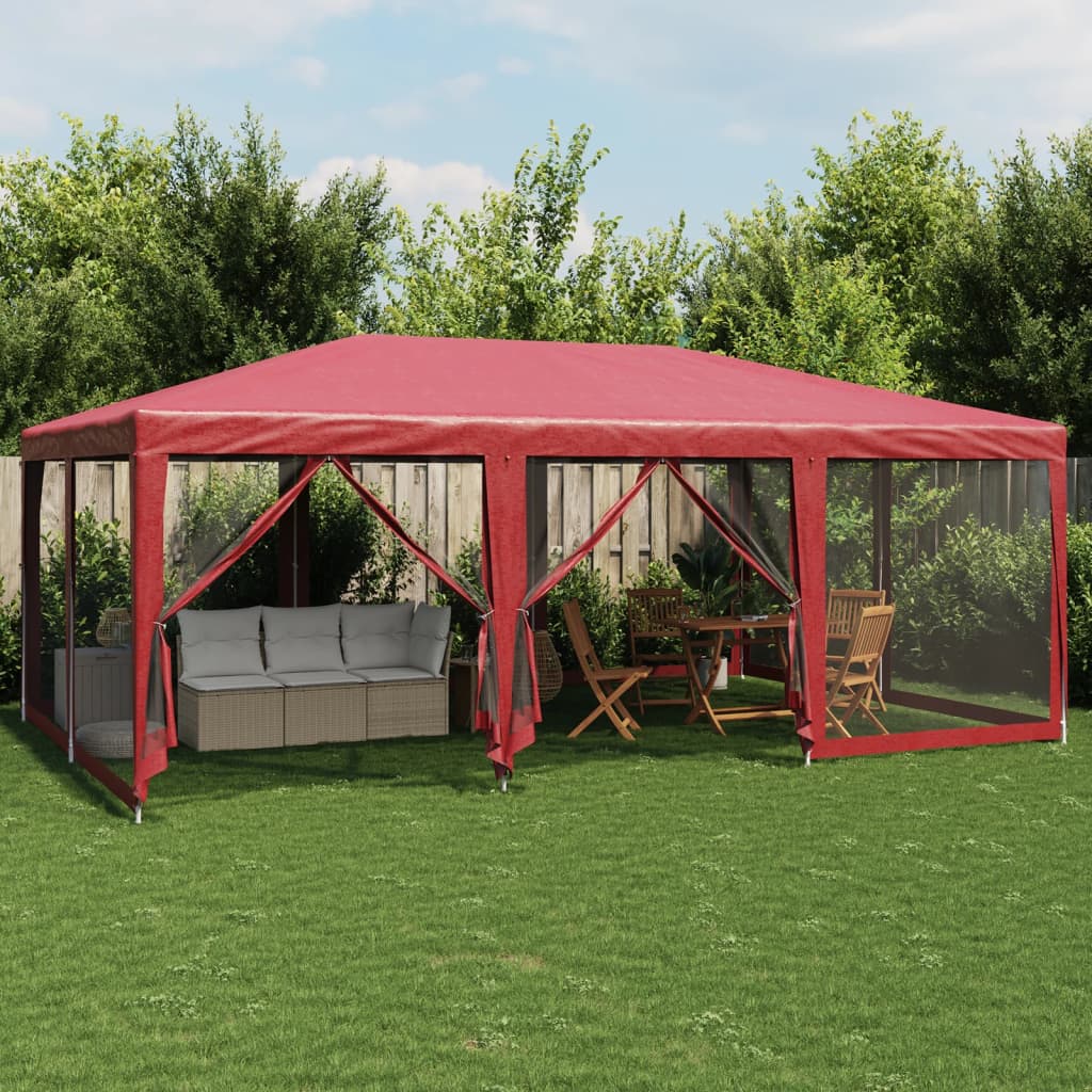 Party Tent With 10 Mesh Sidewalls Hdpe