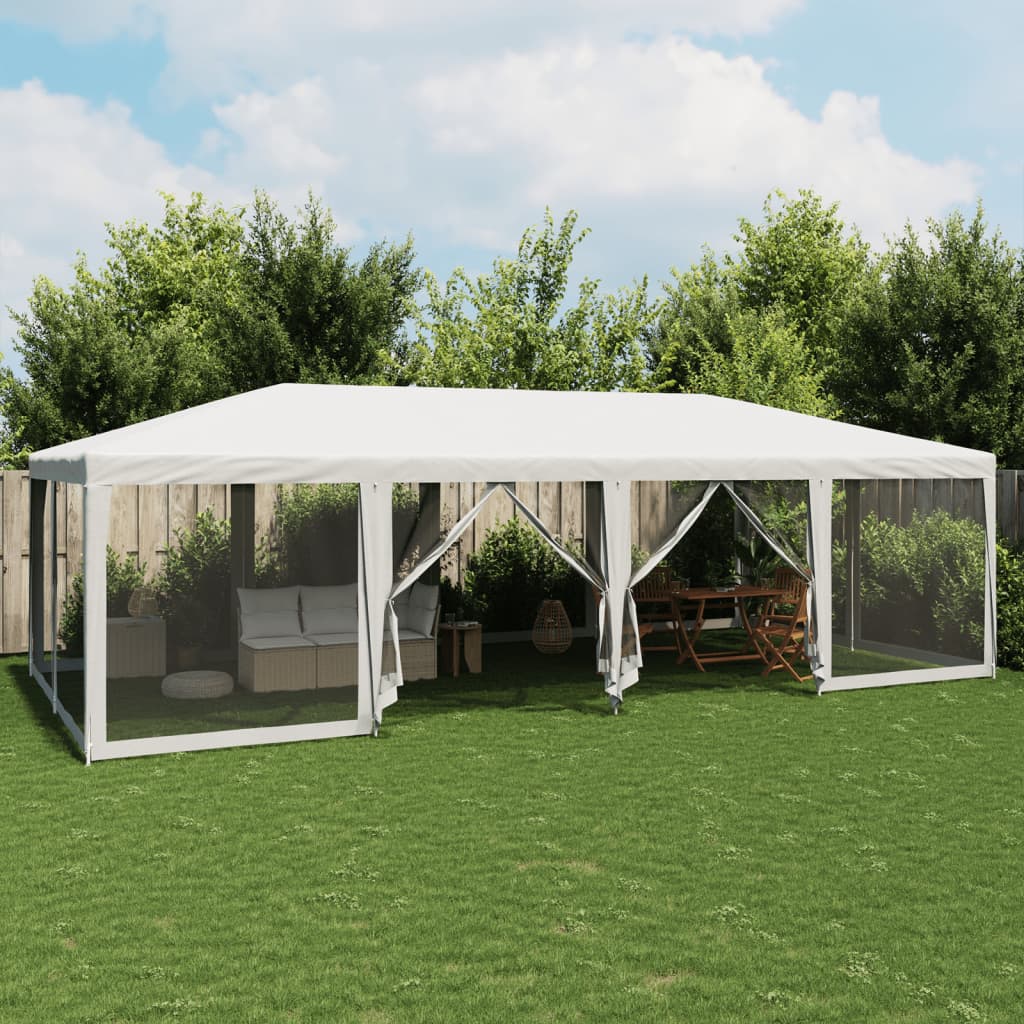 Party Tent With 10 Mesh Sidewalls Hdpe