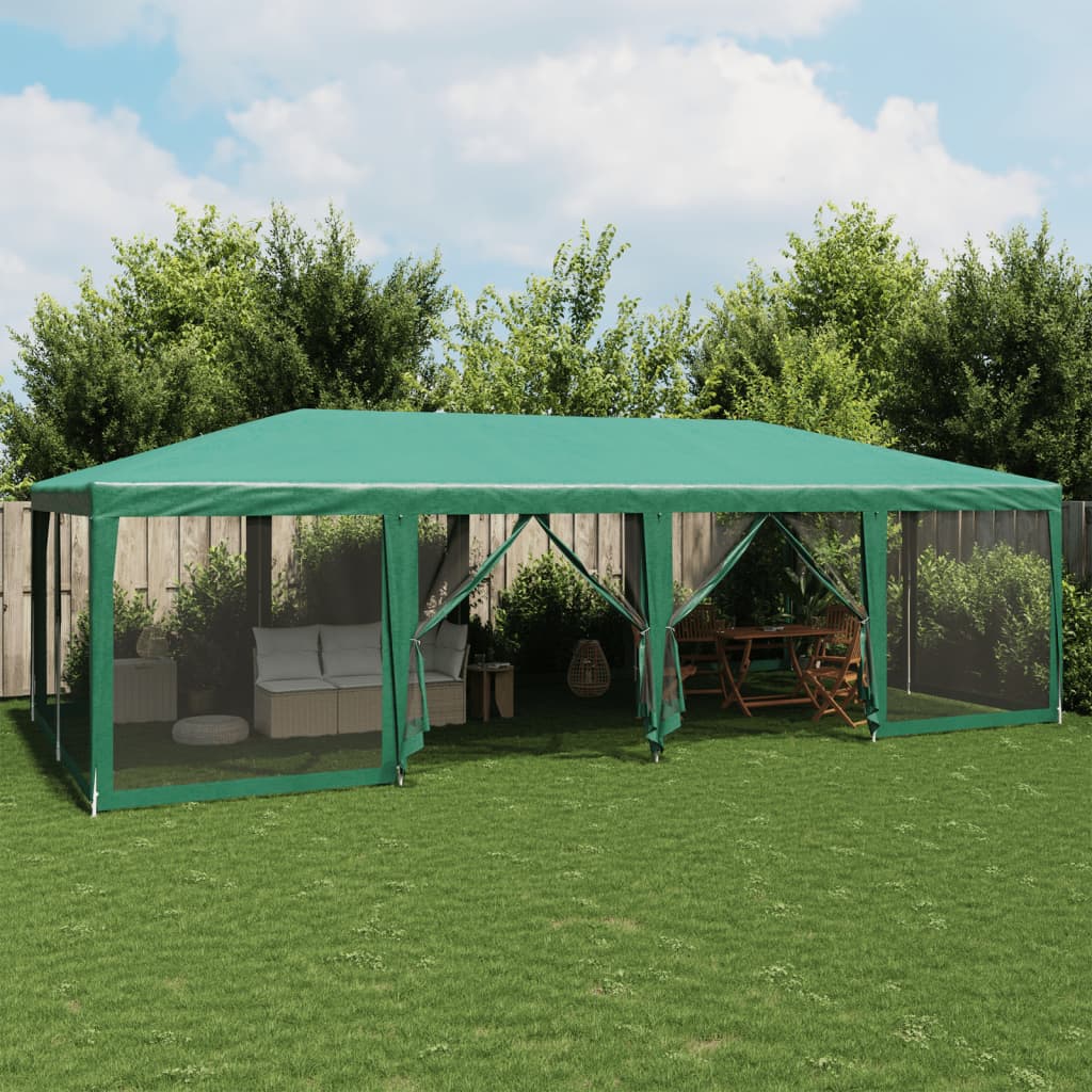 Party Tent With 10 Mesh Sidewalls Hdpe