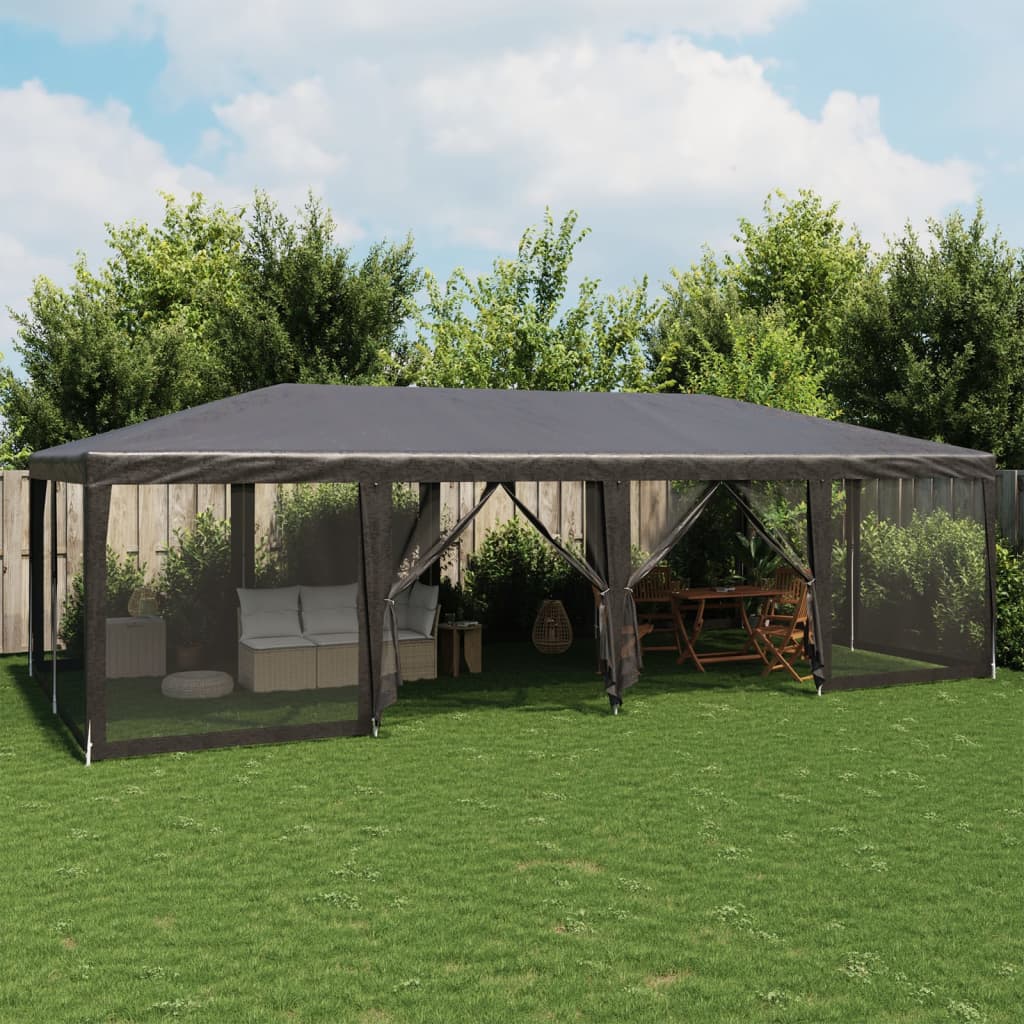Party Tent With 10 Mesh Sidewalls Hdpe