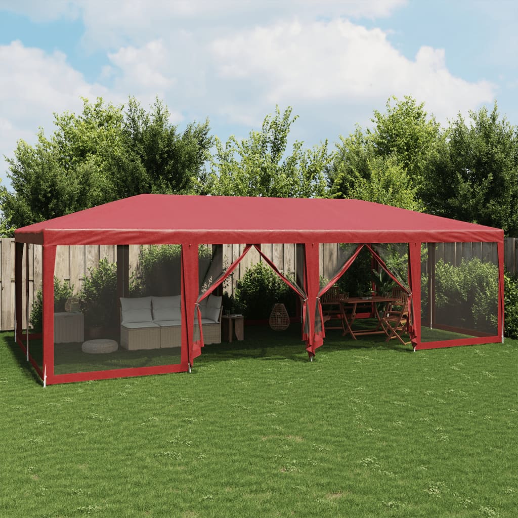 Party Tent With 10 Mesh Sidewalls Hdpe