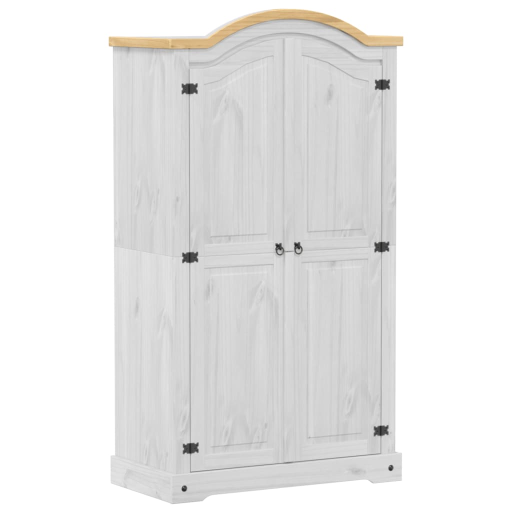Wardrobe Corona 102X52X186 Cm Solid Wood Pine