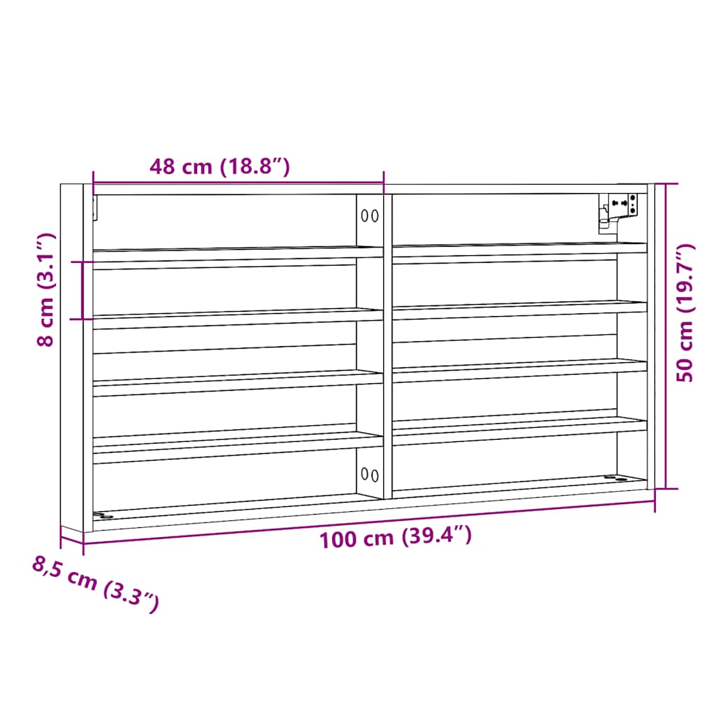 Vitrine Cabinet Engineered Wood
