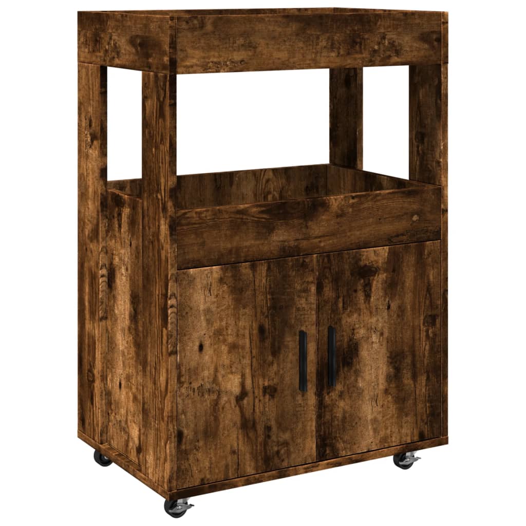 Bar Cart 60X39.5X89 Cm Engineered Wood