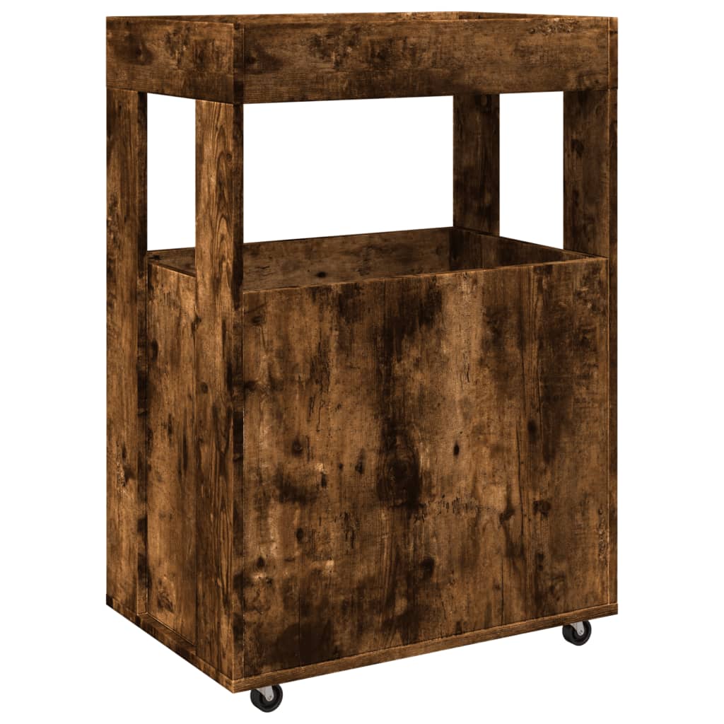 Bar Cart 60X39.5X89 Cm Engineered Wood