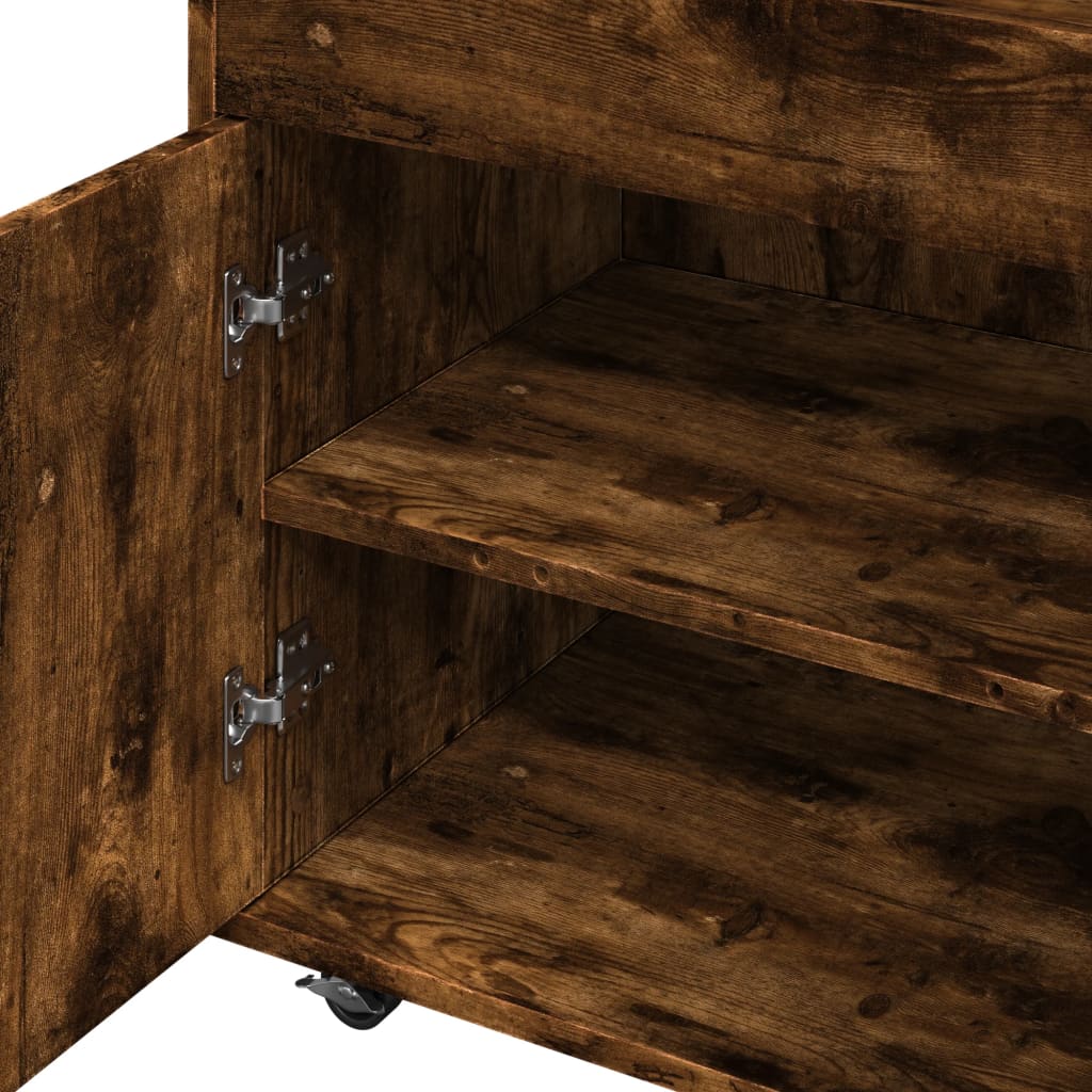 Bar Cart 60X39.5X89 Cm Engineered Wood