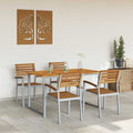 Garden Dining Set 9 Pcs Solid Acacia Wood