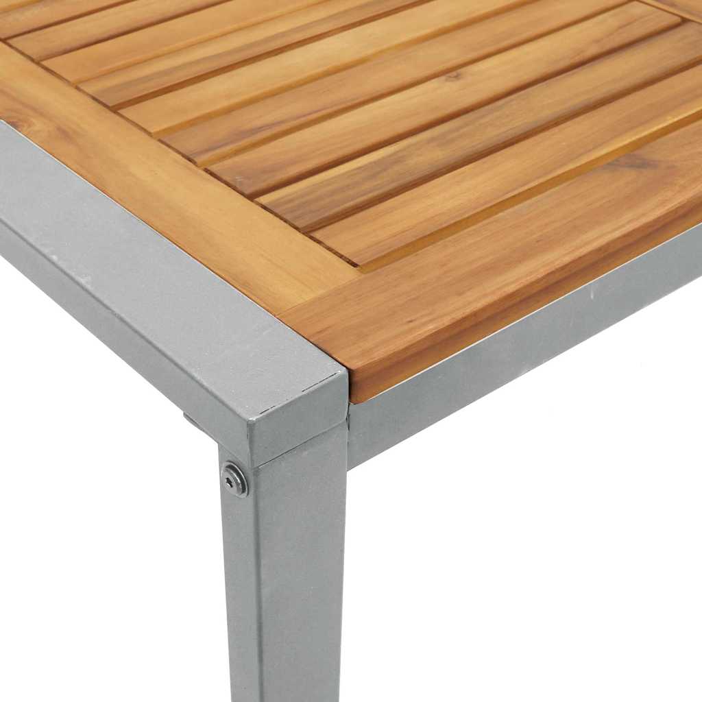 Garden Dining Set 5 Pcs Solid Acacia Wood