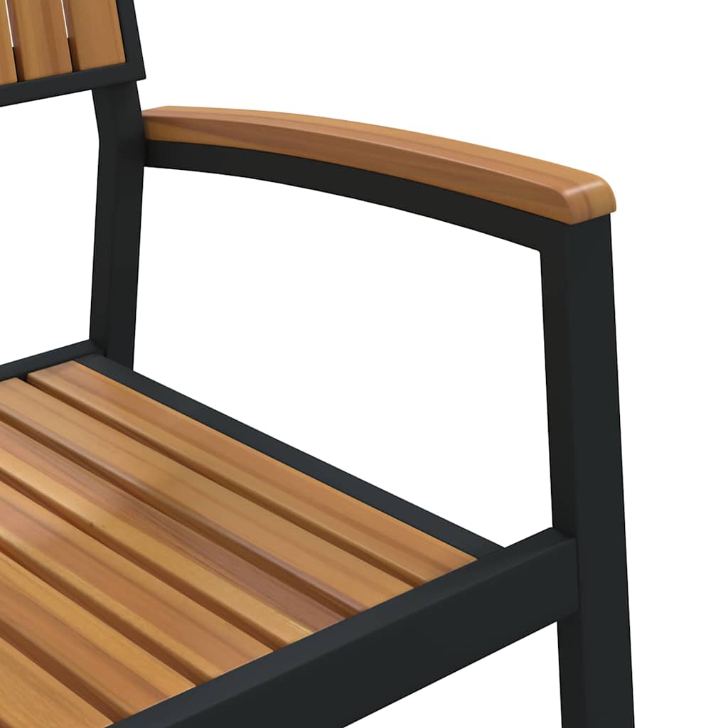 Stacking Chair 6 Pcs Brown 56 X 57 X 87 Cm Solid Acacia Wood
