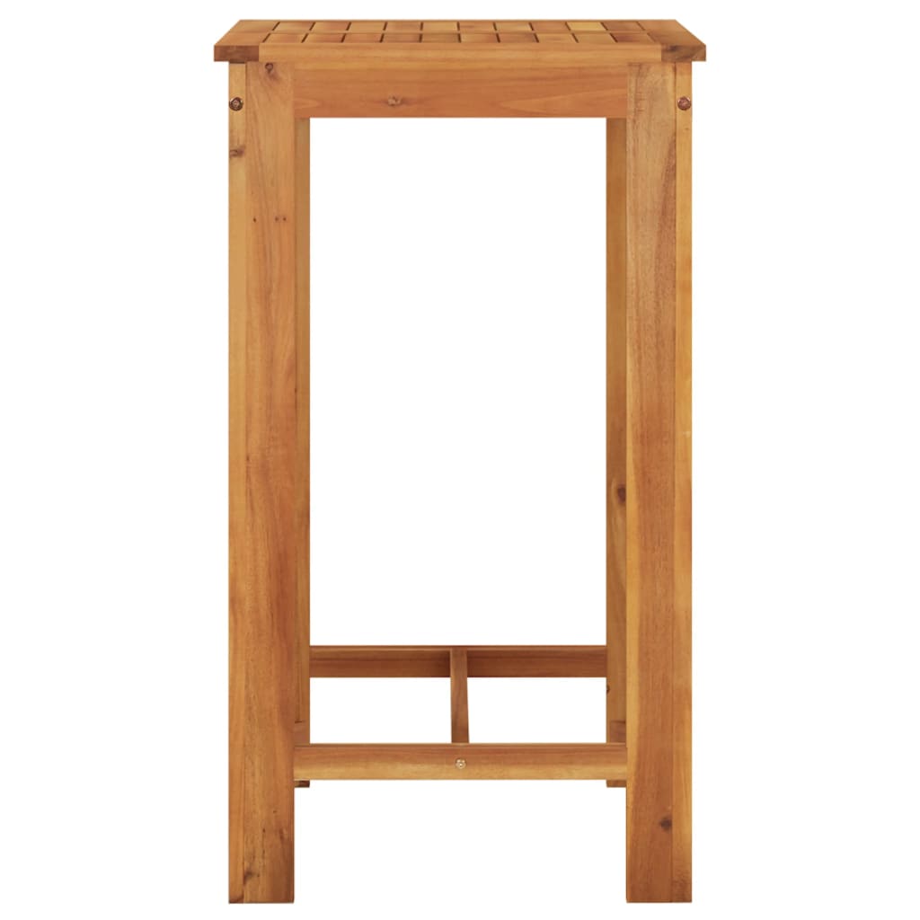 5 Piece Garden Bar Set Solid Wood Acacia And Poly Rattan
