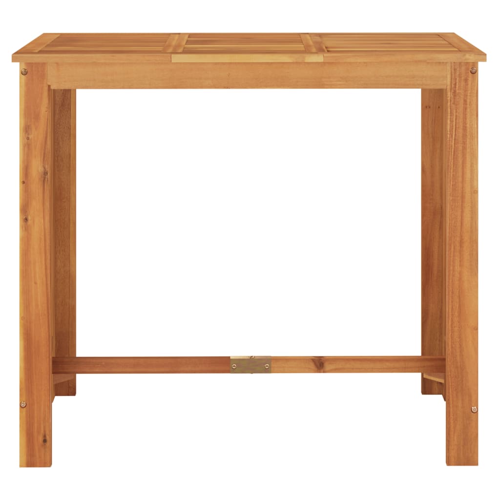 5 Piece Garden Bar Set Solid Wood Acacia And Poly Rattan