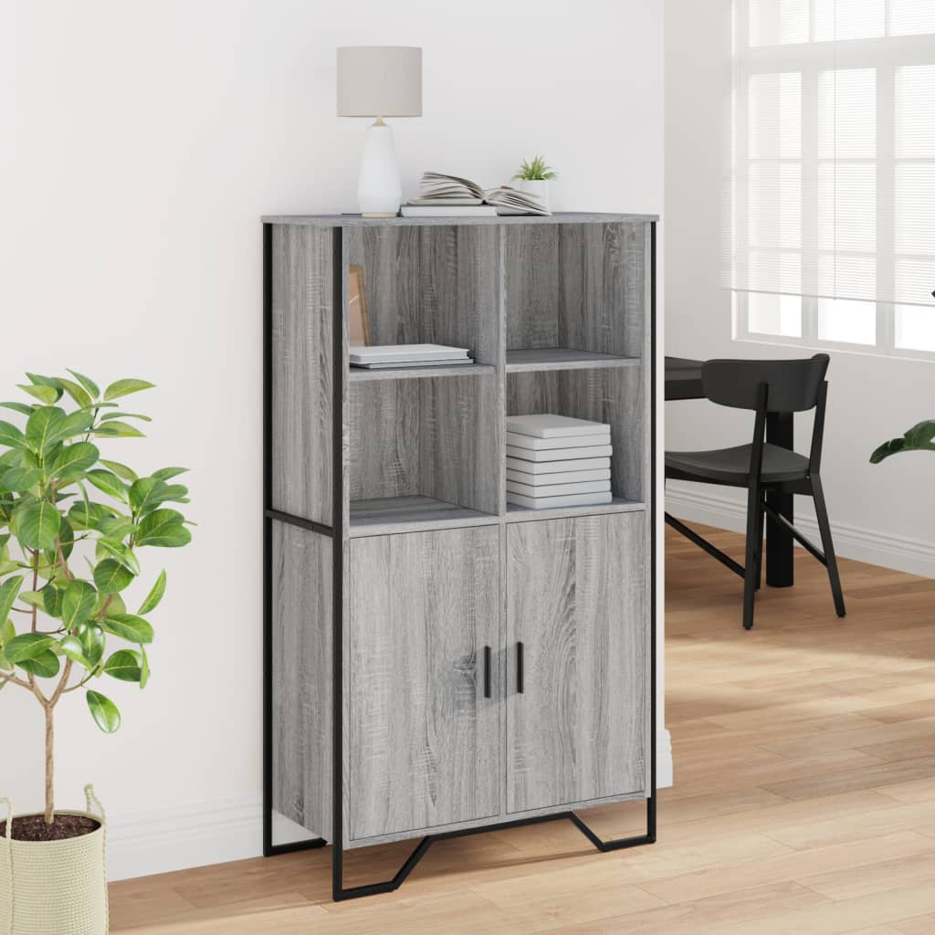 Highboard 79.5X35.5X137.5 Cm Engineered Wood
