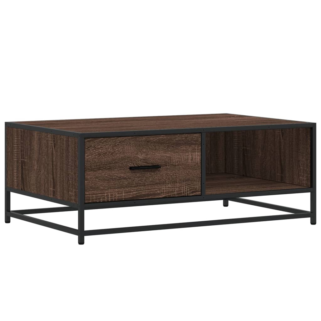 Coffee Table 90X57X35 Cm Engineered Wood And Metal