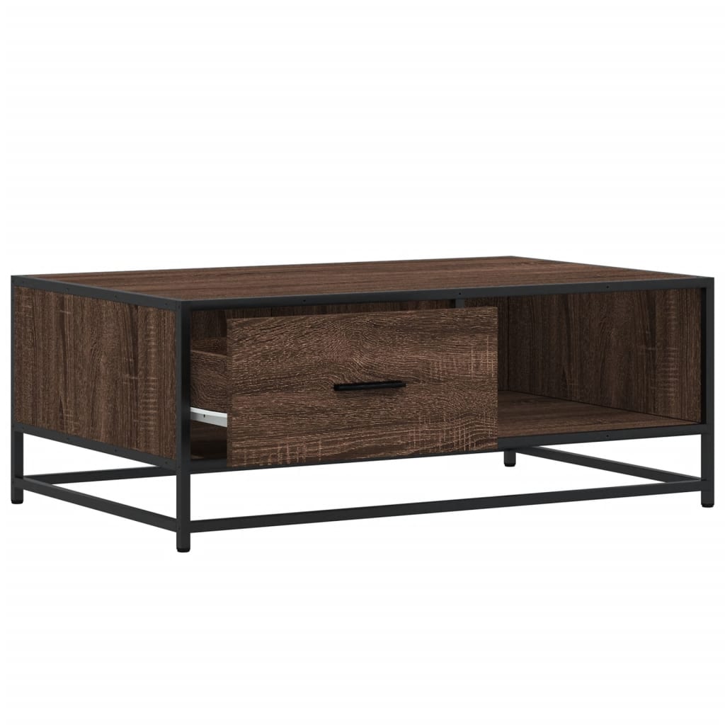 Coffee Table 90X57X35 Cm Engineered Wood And Metal