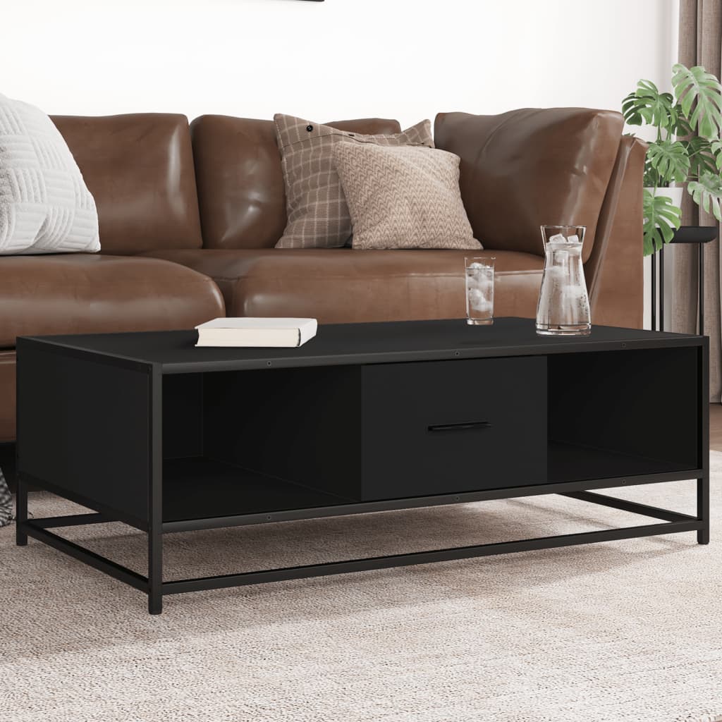 Coffee Table 100X57X35 Cm Engineered Wood And Metal