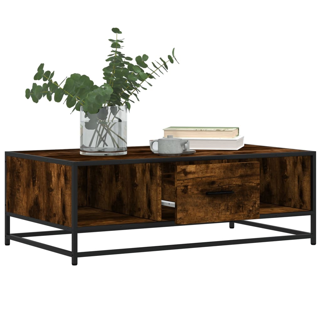 Coffee Table 100X57X35 Cm Engineered Wood And Metal