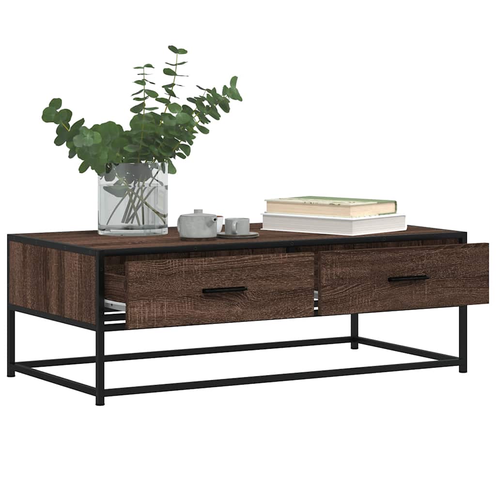 Coffee Table 100X50X35 Cm Engineered Wood And Metal