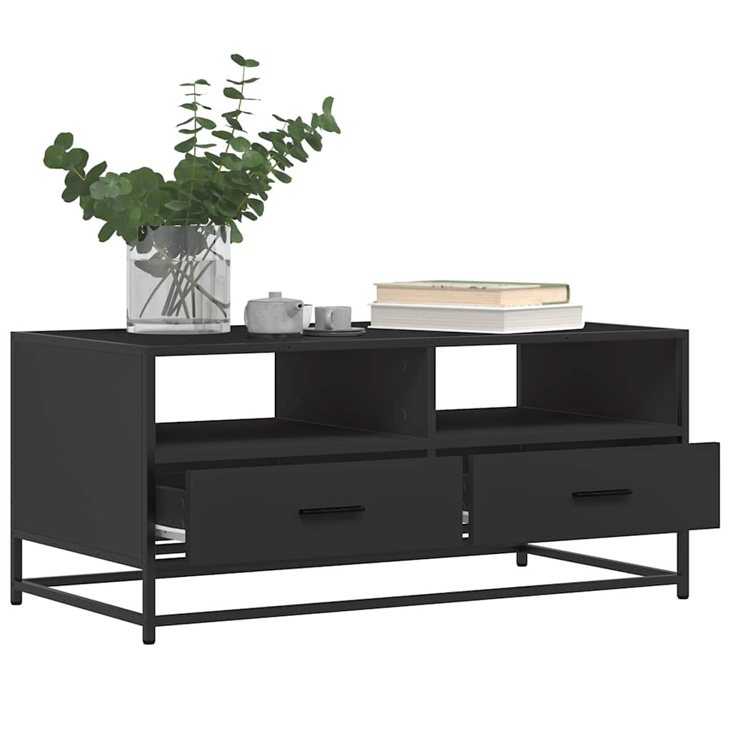 Coffee Table 100X50X45 Cm Engineered Wood And Metal
