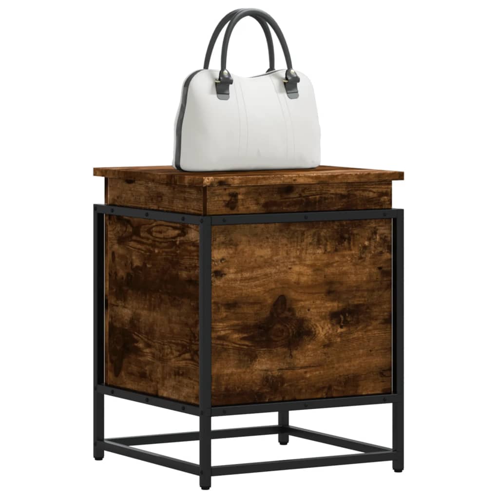 Storage Box With Lid Engineered Wood
