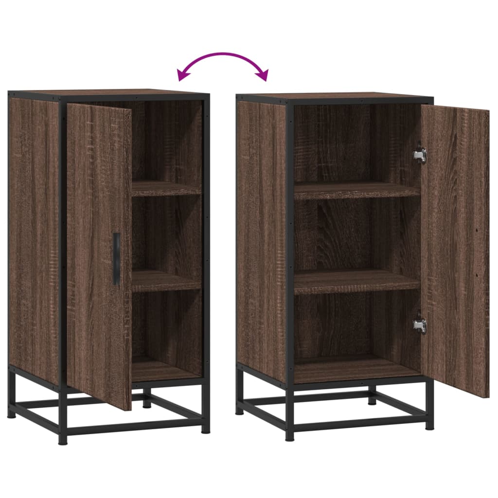 Sideboard 35.5X35X76 Cm Engineered Wood And Metal