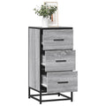 Sideboard 35.5X35X76 Cm Engineered Wood And Metal