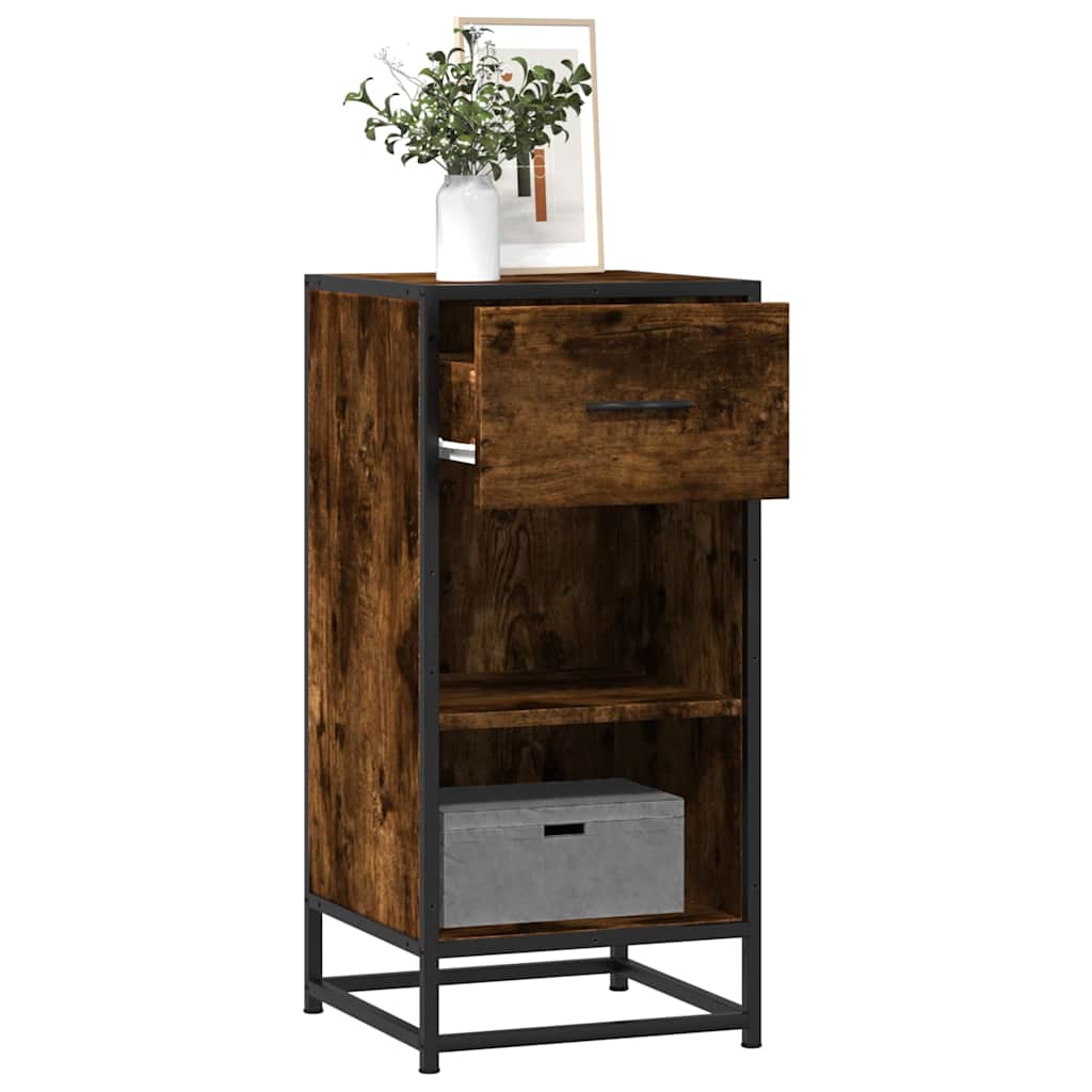Sideboard 35.5X35X76 Cm Engineered Wood And Metal