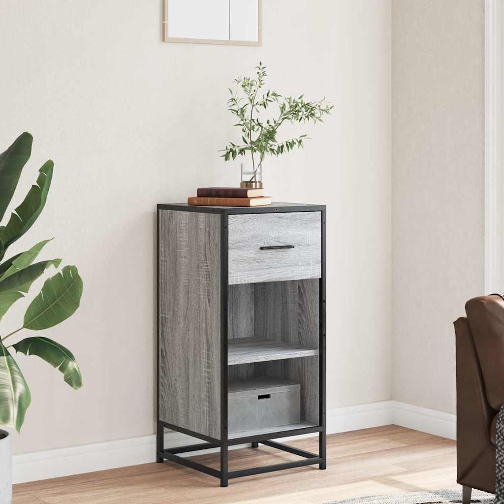 Sideboard 35.5X35X76 Cm Engineered Wood And Metal