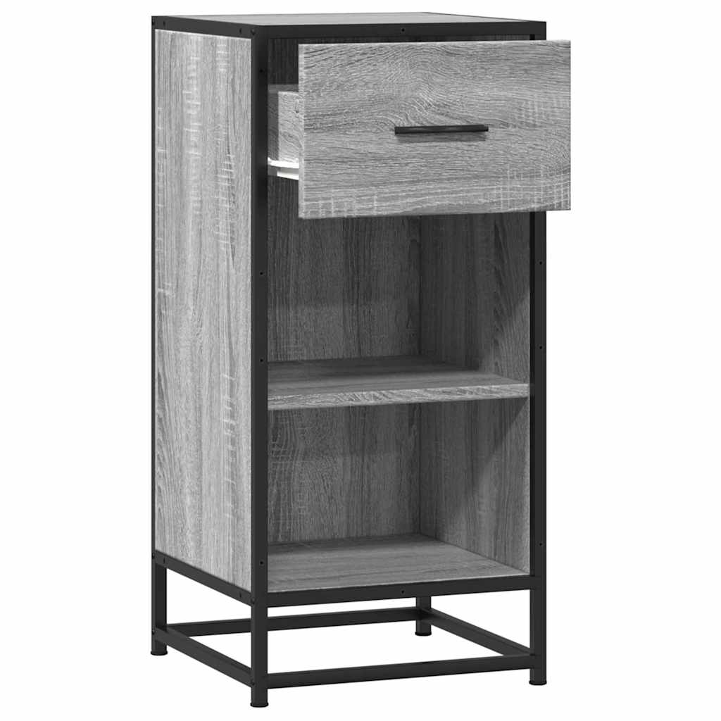 Sideboard 35.5X35X76 Cm Engineered Wood And Metal