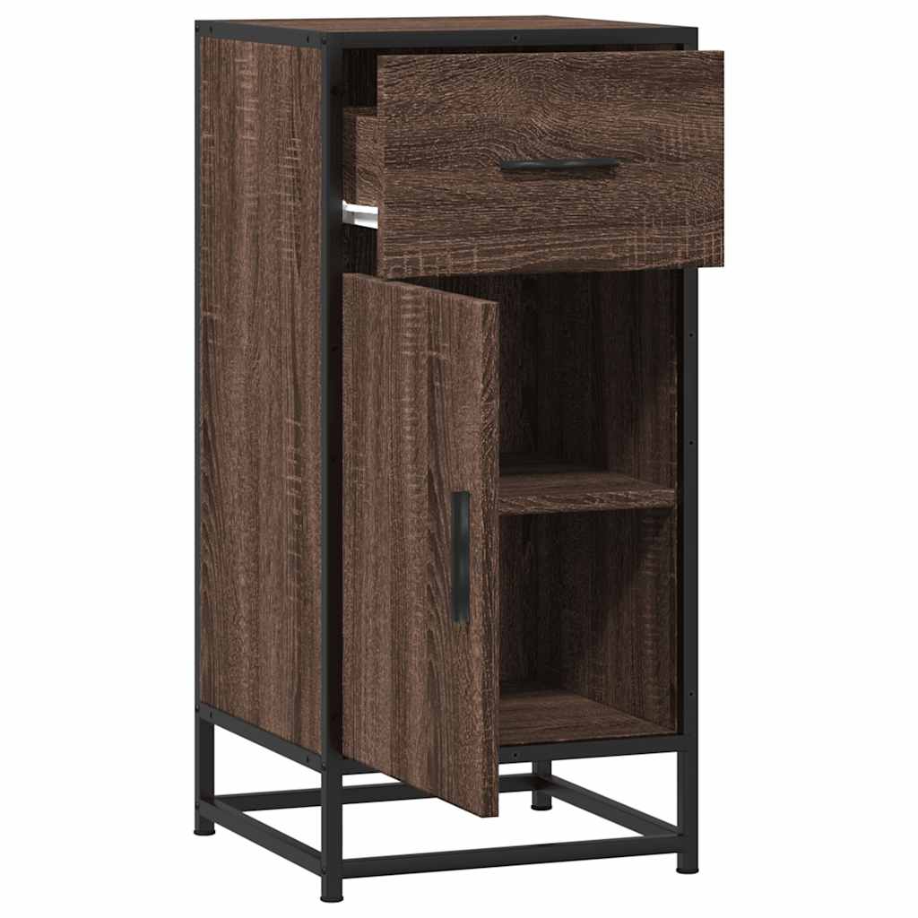 Sideboard 35.5X35X76 Cm Engineered Wood And Metal