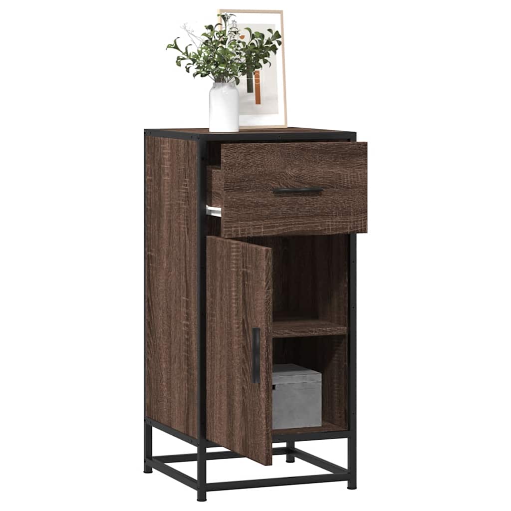 Sideboard 35.5X35X76 Cm Engineered Wood And Metal