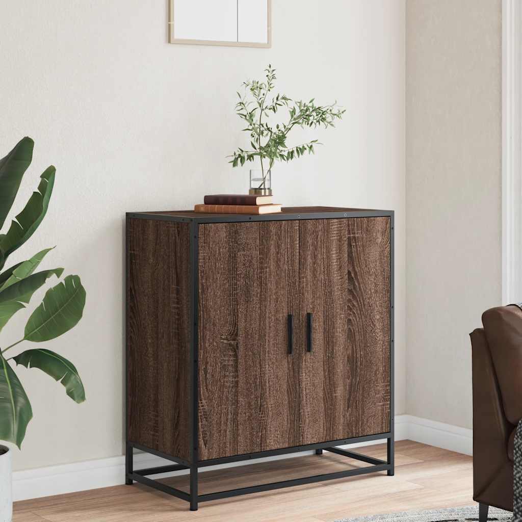 Sideboard 68X35X76 Cm Engineered Wood And Metal