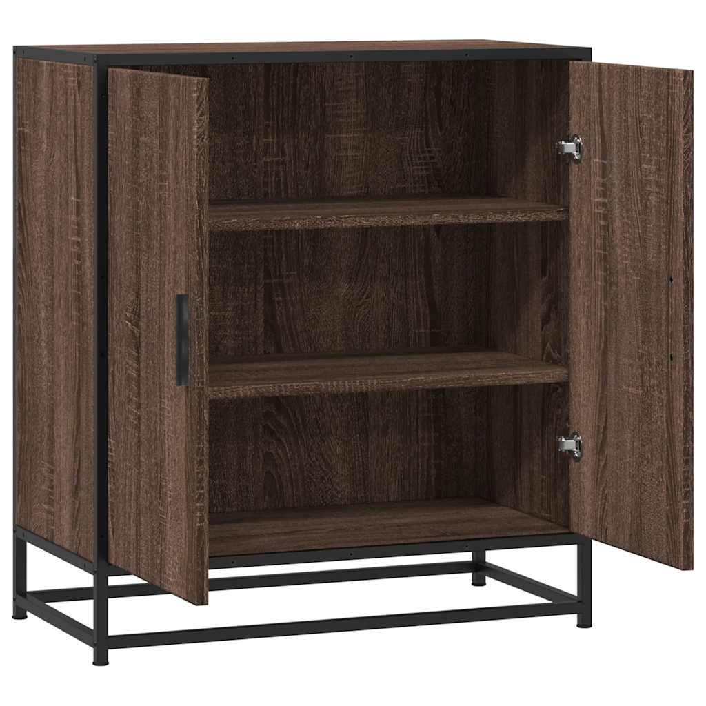 Sideboard 68X35X76 Cm Engineered Wood And Metal
