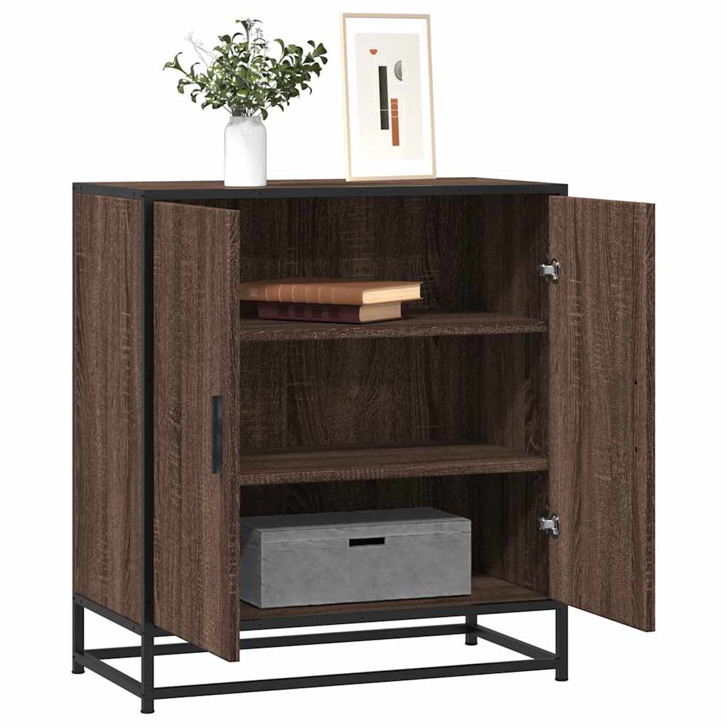 Sideboard 68X35X76 Cm Engineered Wood And Metal