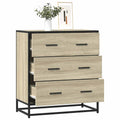 Sideboard 68X35X76 Cm Engineered Wood And Metal