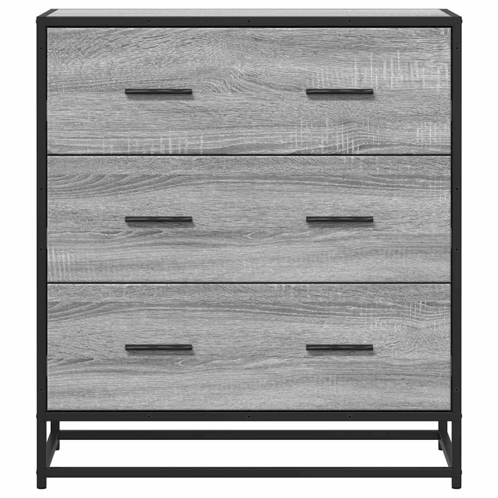 Sideboard 68X35X76 Cm Engineered Wood And Metal