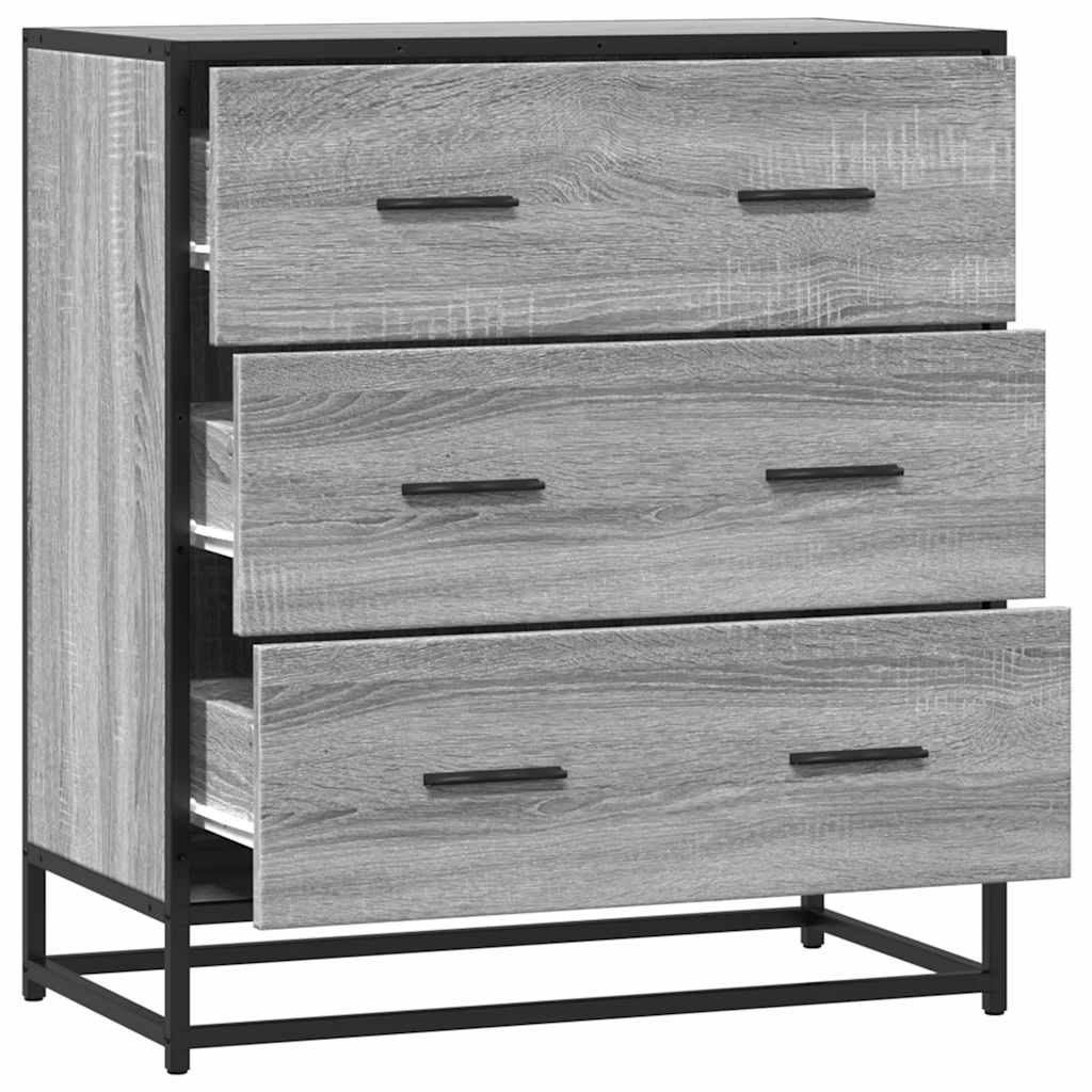 Sideboard 68X35X76 Cm Engineered Wood And Metal