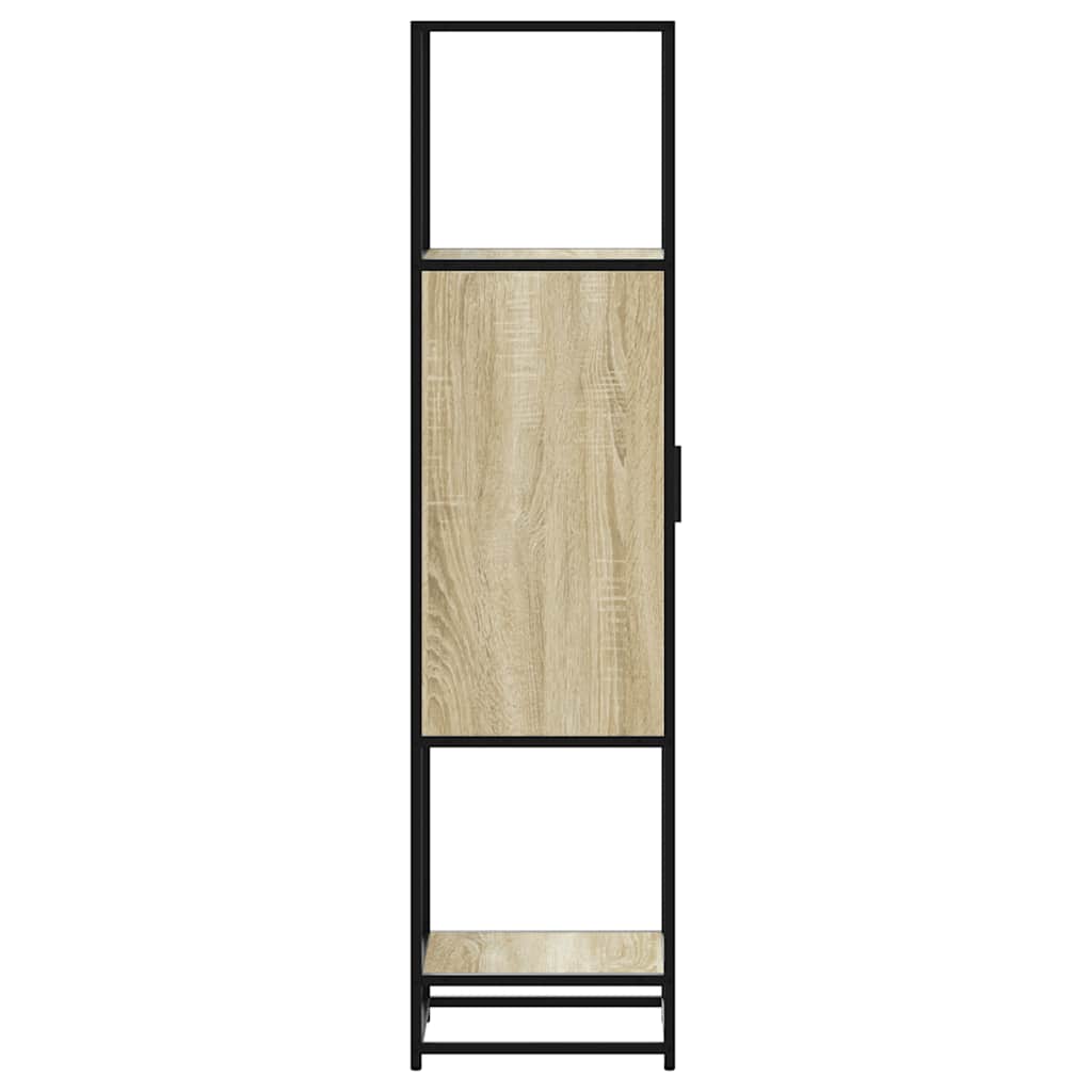 Highboard 35.5X35X139 Cm Engineered Wood And Metal
