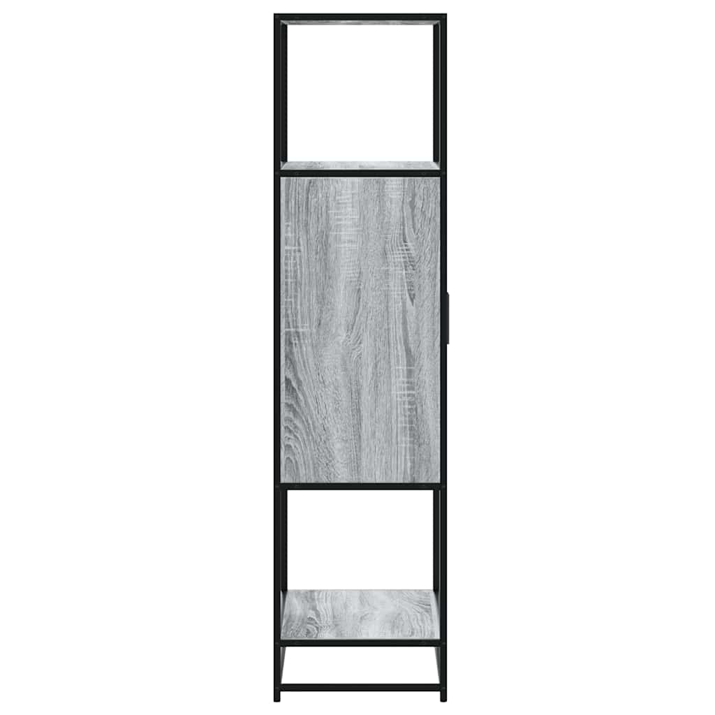Highboard 68X35X139 Cm Engineered Wood And Metal