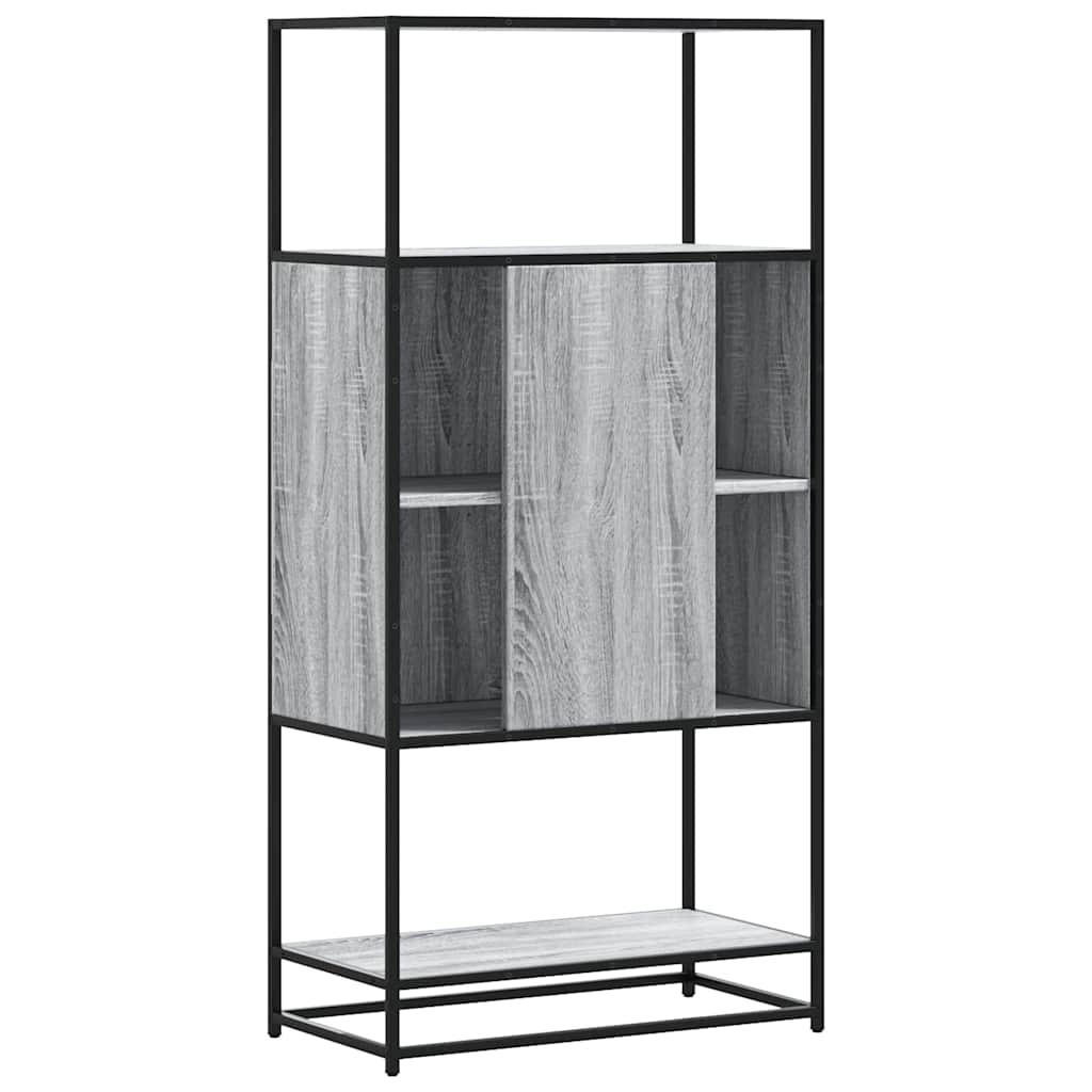 Highboard 68X35X139 Cm Engineered Wood And Metal