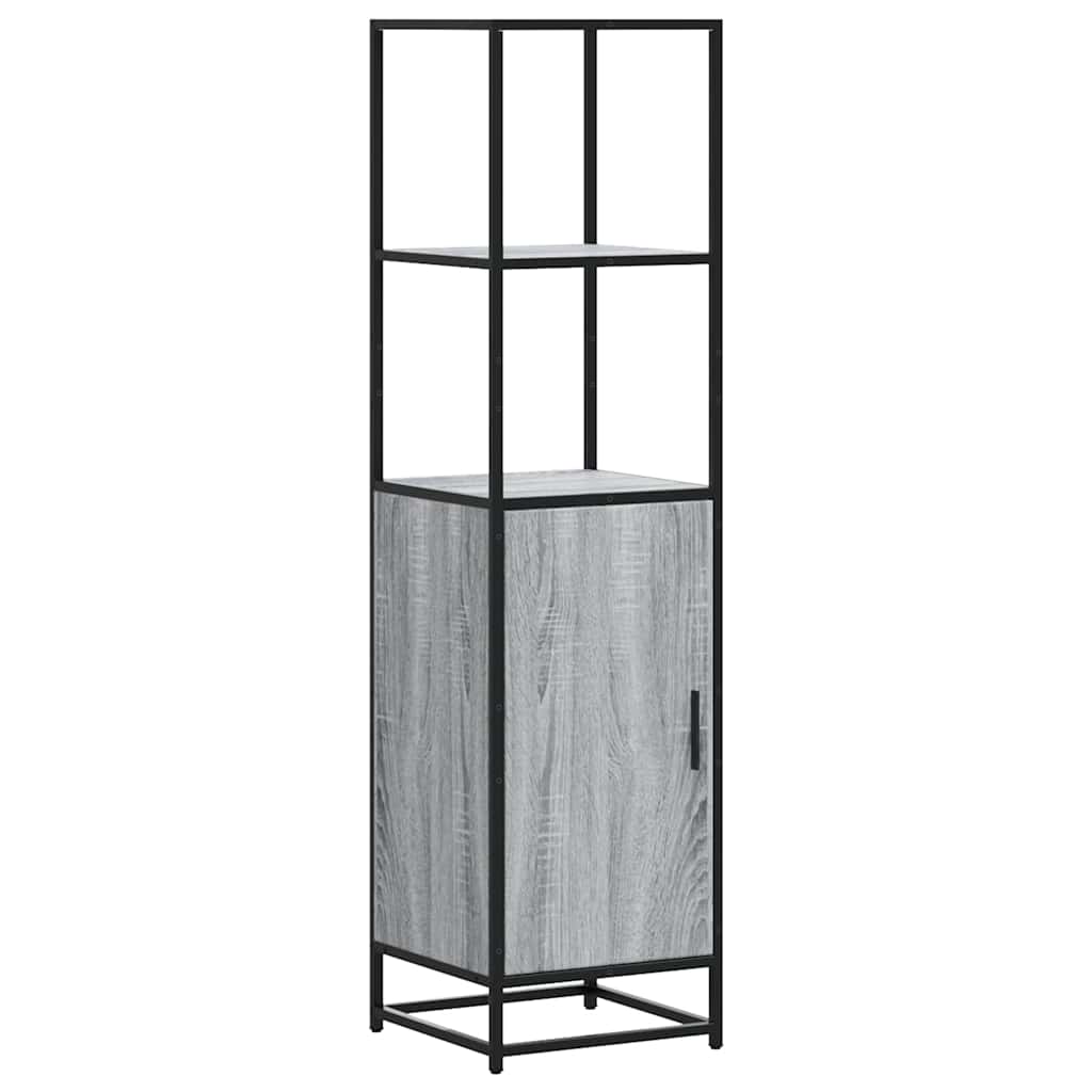 Highboard 35.5X35X139 Cm Engineered Wood And Metal