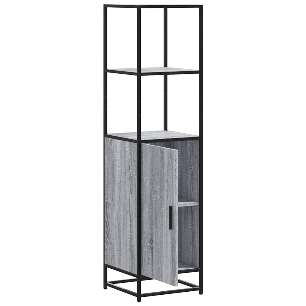 Highboard 35.5X35X139 Cm Engineered Wood And Metal