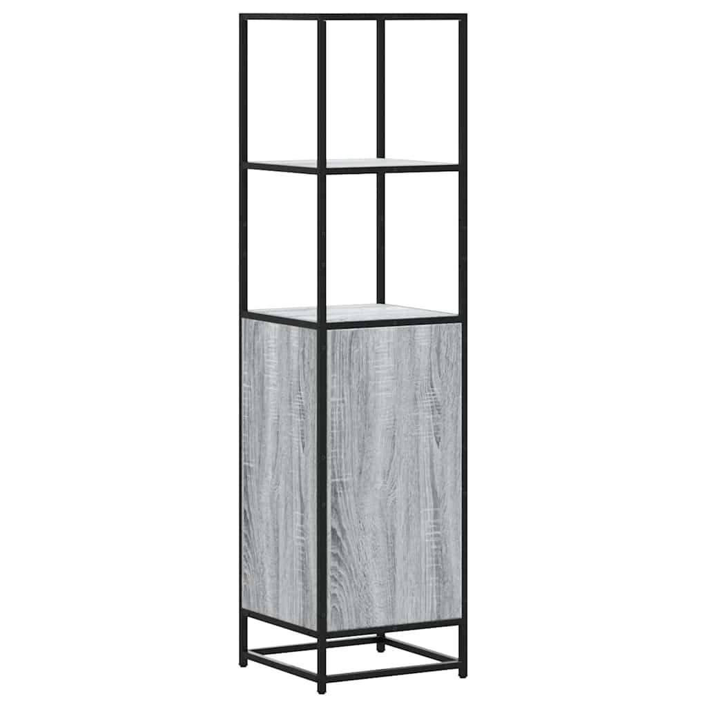 Highboard 35.5X35X139 Cm Engineered Wood And Metal