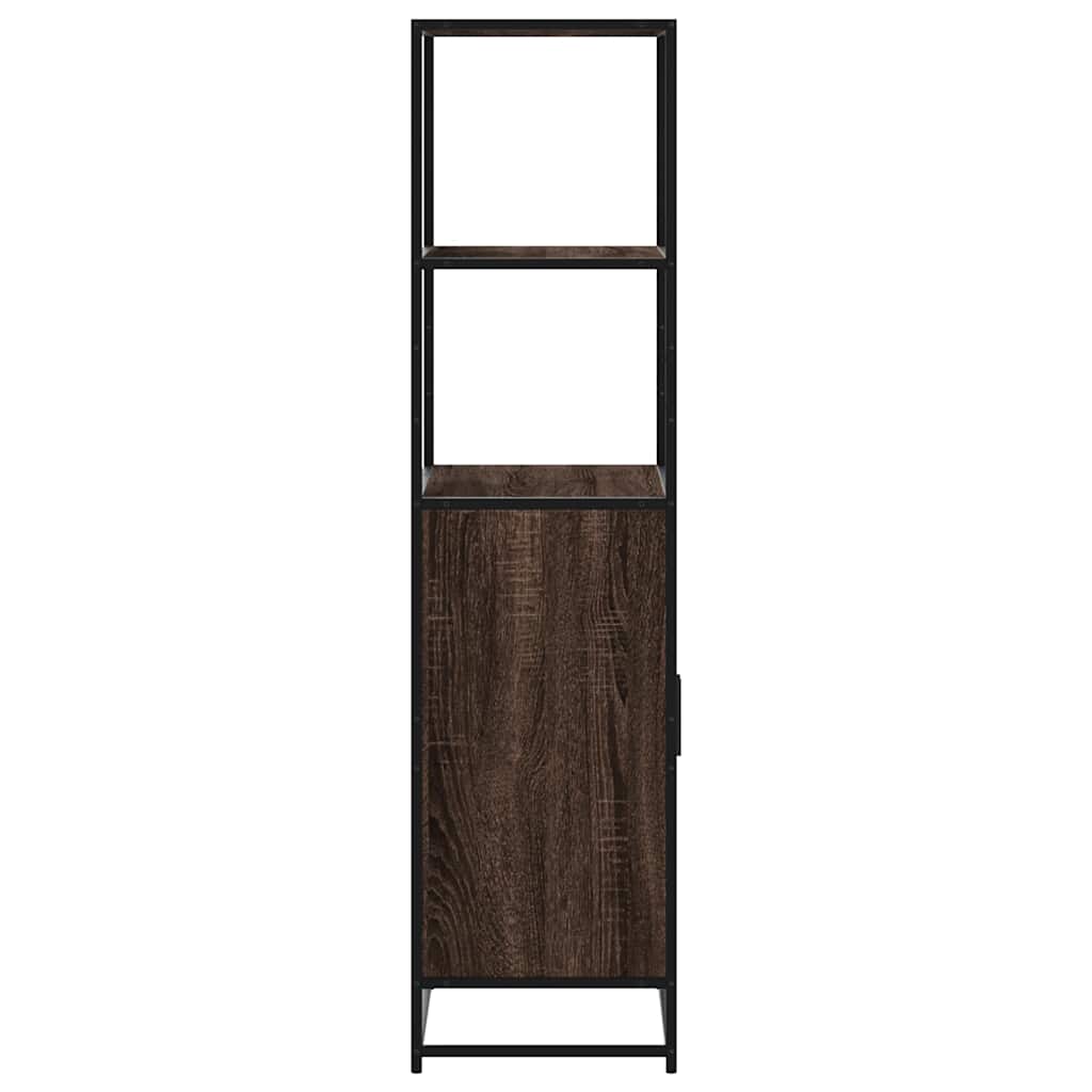 Highboard 68X35X139 Cm Engineered Wood And Metal