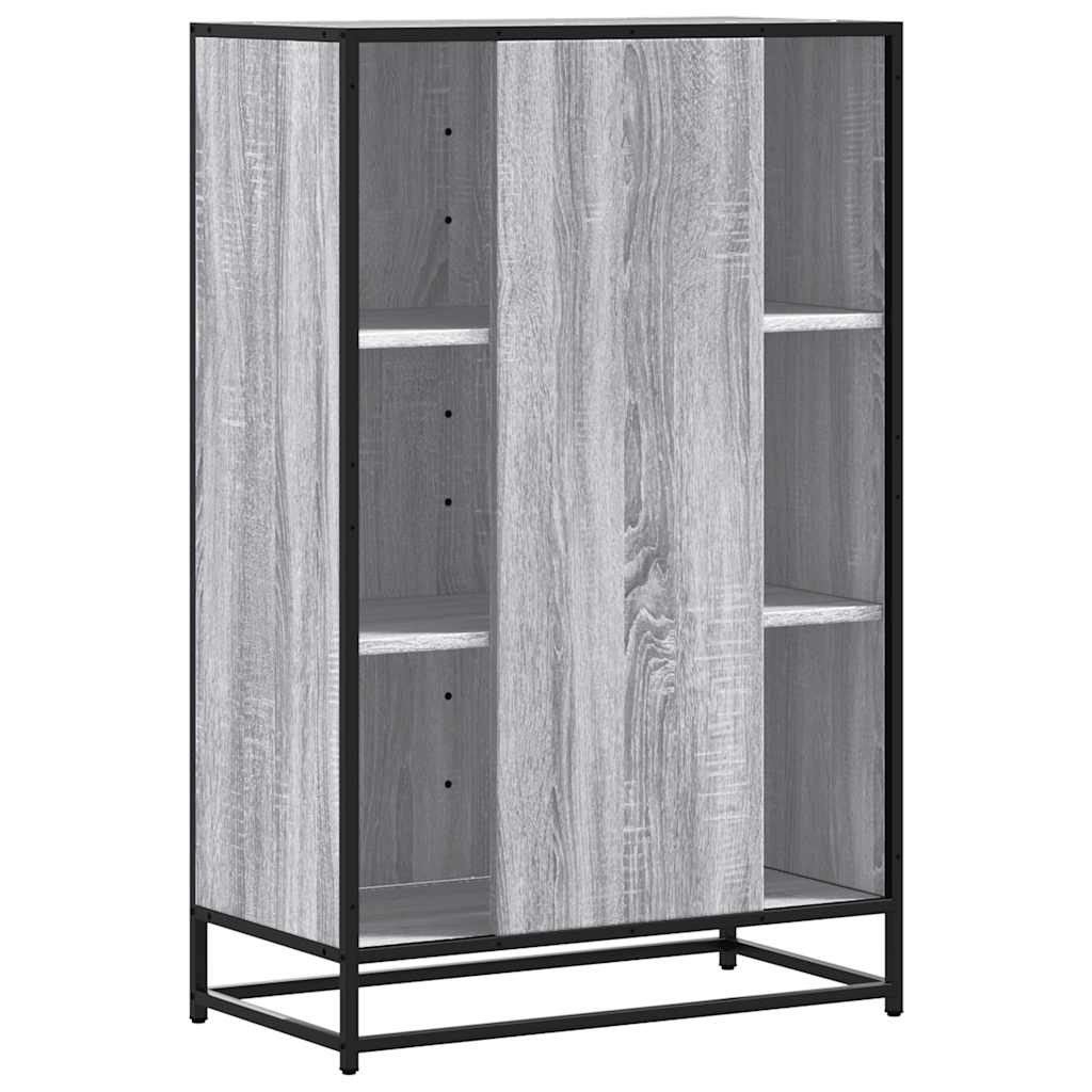 Highboard 68X35X106.5 Cm Engineered Wood And Metal